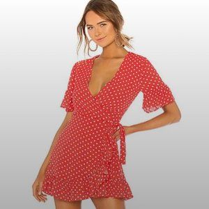 Revolve Privacy Please Polka Dot Wrap Dress